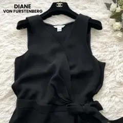 【専用✨】ダイアンフォンファステンバーグ オールインワン ラップ リボン黒M