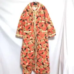 ルビスター ★大きめサイズ レトロ ロングコート 個性的 オレンジ 上着 海外