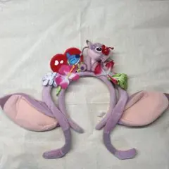 【レア 美品】ディズニー リロ＆スティッチ エンジェル カチューシャ