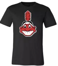 伝説の球団インディアンズ　ワフーの帽子　TシャツL