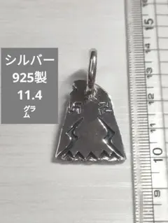 シルバー925製サンダーバードスワティカライトニングモチーフ 