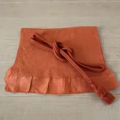 帯揚げ帯締めセット　オレンジ