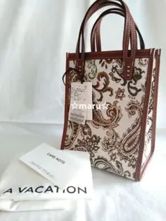 【タグ付き新品】A VACATION トートバック☆ペイズリーのサムネイル