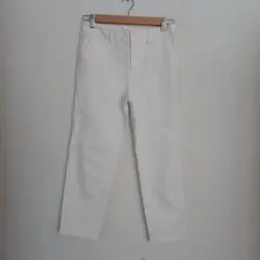 ホワイト カジュアルパンツ スピックスパンノーブル