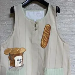 ぱんどろぼうエプロン 刺繍入り 保育エプロンのサムネイル