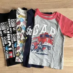 ①半袖Tシャツ Gap トミカ 消防車 働く車 5枚セット　100cm
