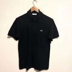 LACOSTE ポロシャツ　ブラック　黒　L1212A 日本製　3のサムネイル