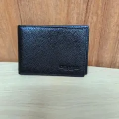 コーチ ブラック レザー カードケース