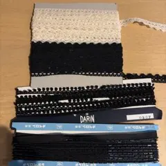 黒白レースリボンセット