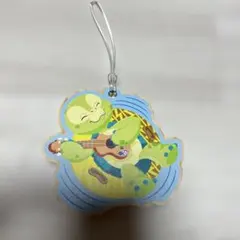 ポーとペー りんご型 ラバーキーホルダー 昭和 レトロ 江崎グリコ 