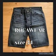 未使用並　ROCAWEAR ロカウェア　ダメージ加工　ショートパンツ　JAY-Zのサムネイル