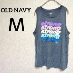 一点物✨OLD NAVY【Ｍ】GO-DRY タンクトップ グレー ジム ヨガ