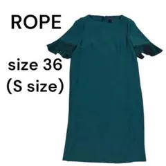 ROPE ロペ　ワンピース　フレア袖　ひざ丈　レディース　36 S 1122