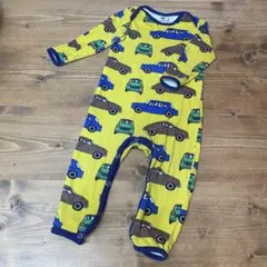 smafolk スマフォーク 車プリント コットンロンパース