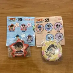 名探偵コナン　コナンマグネット園子缶バッチセット　くら寿司