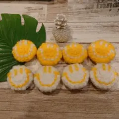 kumickey様専用　毛糸にこちゃん８個セット　黄