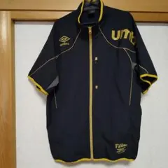 umbro ファナティック半袖半ズボンジャージ 上下セットXO 黒/黄