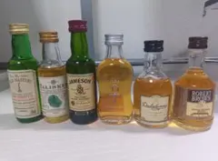 未開封] 古酒 洋酒 ミニボトル ウイスキー 5本セット 50ml - メルカリ