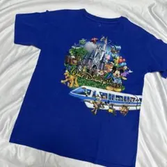【L】ヘインズ/Disney World Tシャツ ミッキー 総キャラのサムネイル