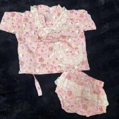 ハンドメイド　甚平　70-80