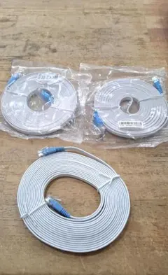 未使用 ホワイト LANケーブル 3本セット