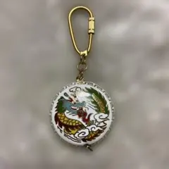 ドラゴンデザイン 巻尺付きキーホルダー