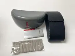 PRADA グレー ブラック　サングラス　メガネケース　2個セット