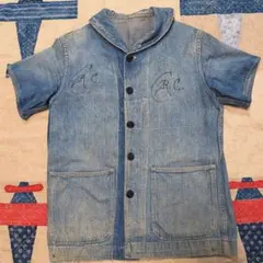 極上　40s US navy ショールカラー 前後ステンシル　チェンジボタン 極上 40s US navy ショールカラー 前後ステンシル チェンジボタン