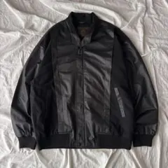 90s vintage 短丈ブルゾン 切替 ブラック アメカジ シティボーイのサムネイル