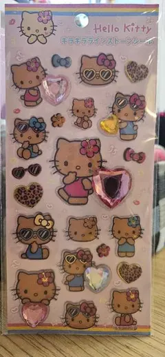 L*p様 【新品】ハローキティ 日焼けキティ　キラキラ　ラインストーンシール