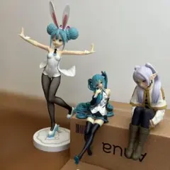 3体セット初音ミク葬送のフリーレンバニーガールフィギュア