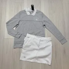 新品✨L】アディダスゴルフ 超涼感スリーブレス＆フリルスカート