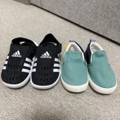 【即日発送】　adidas breeze シューズ2足セット　15センチ