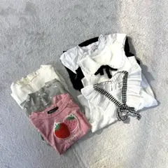女の子 子供服 まとめ売り 100-120㌢ 6枚セット+おまけ付き
