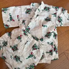 カエル柄 甚平セット 90サイズ