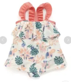 超美品！BREEZE ボタニカル柄ワンピース水着