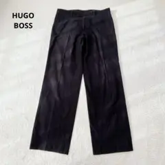 HUGO BOSS スラックス ブラック メンズL〜XL相当 大きめサイズ 52