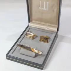 ダンヒル セット dunhill ネクタイピン カフスボタン 金色 / 銀色