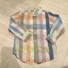 GAP カラフルチェック 長袖シャツ
