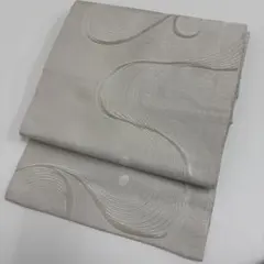 名古屋帯 長尺 上品な織出し 素敵なデザイン 九寸 着物 正絹 AO-5201