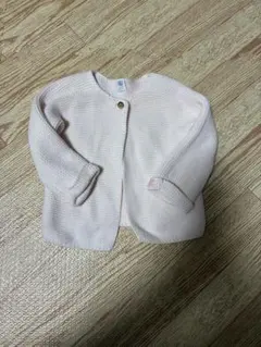 プチバトー　ピンク カーディガン