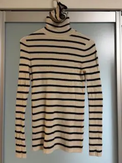 UNIQLO エクストラファインメリノリブタートルネックセーター M