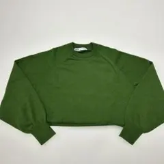 ZARA クロップドニット　グリーン
