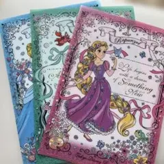 ディズニープリンセス　クリアファイル 3色セット
