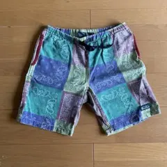MANASTASH ペイズリー柄 パッチワーク ショートパンツ