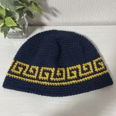 190クラシックハット☆クラッシャーハット☆バケットハット☆手編みニット帽