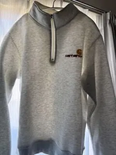 carhartt グレー ハーフジップスウェット
