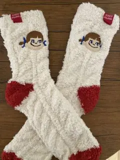 ペコちゃんボアソックス