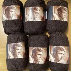 ジェームス・ディーン 毛糸 ダークブラウン 50g