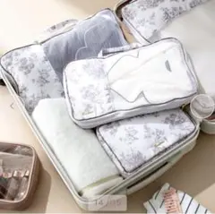 【新品】Francfranc クラシックフラワー 圧縮オーガナイザー L